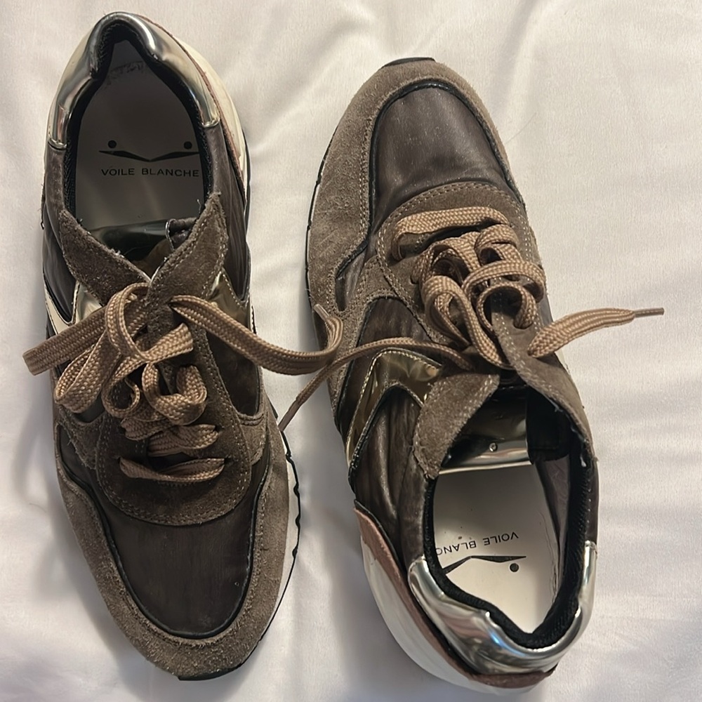 VOILE BLANCHE WOME’S PRE OWNED JULIA POWER SNEAKERS. - Picture 3 of 6